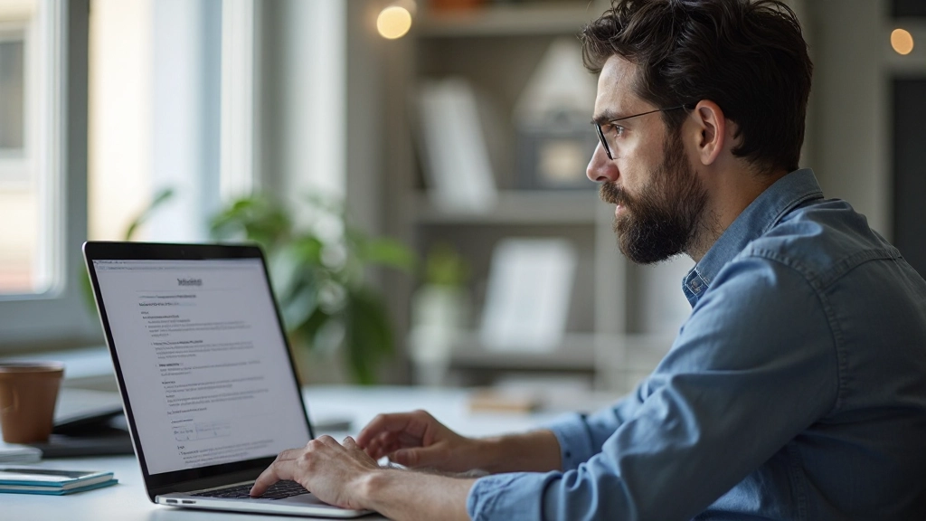 Designer creating accessible website design with focus on readability and color contrast standards