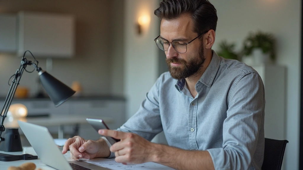 Mobiele app interface design mockup met schone navigatie en intuïtieve lay-out op tablet scherm